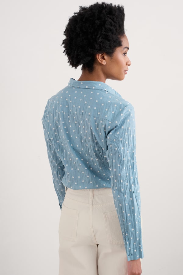 Seasalt Cornwall - ‘Larissa’ Shirt - Little Sponge Spot Hail