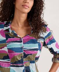 Seasalt Cornwall Larissa Shirt - Scenic Forms Enamel - LAST ONE - Size 10