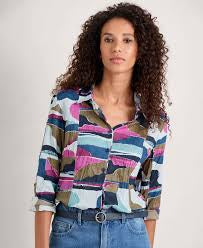 Seasalt Cornwall Larissa Shirt - Scenic Forms Enamel - LAST ONE - Size 10