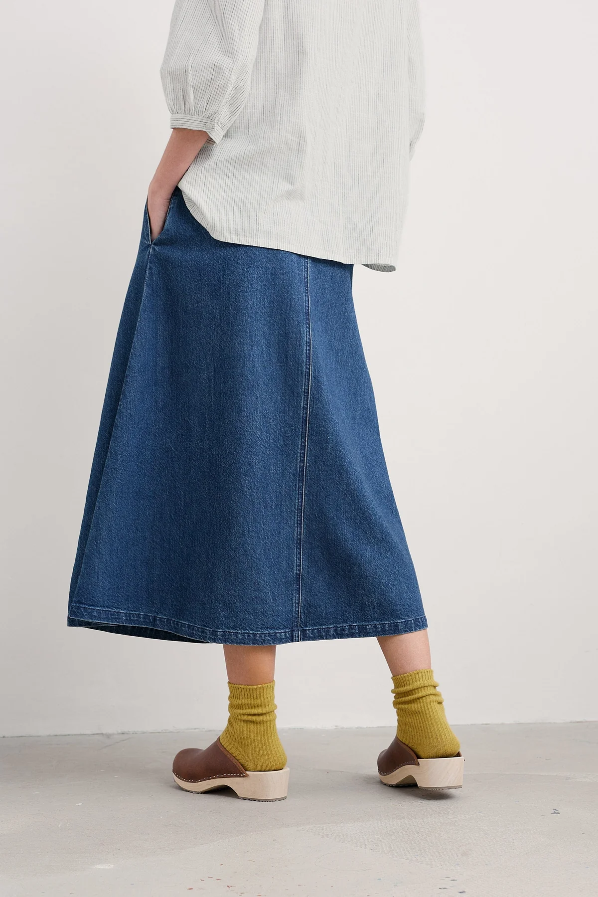Seasalt Cornwall - Restharrow - Denim Skirt - Mid Wash