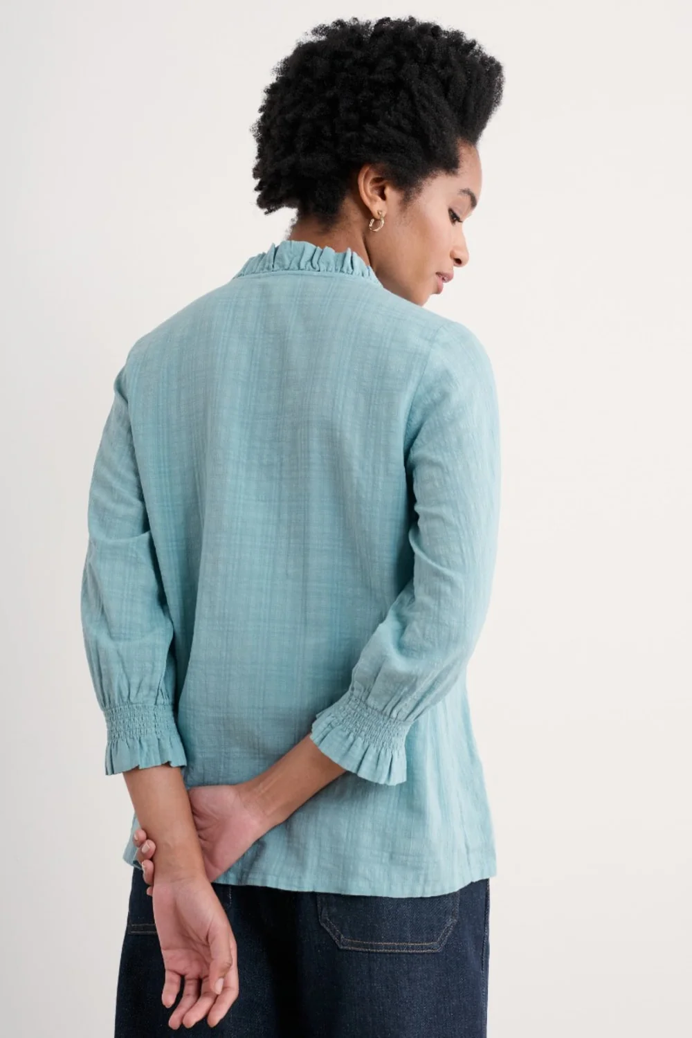 Seasalt Cornwall - ‘Feather Star’ Top - Mist