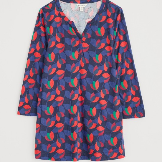 Seasalt Cornwall - ‘Risso’ Top - Layered Tulip Tomato