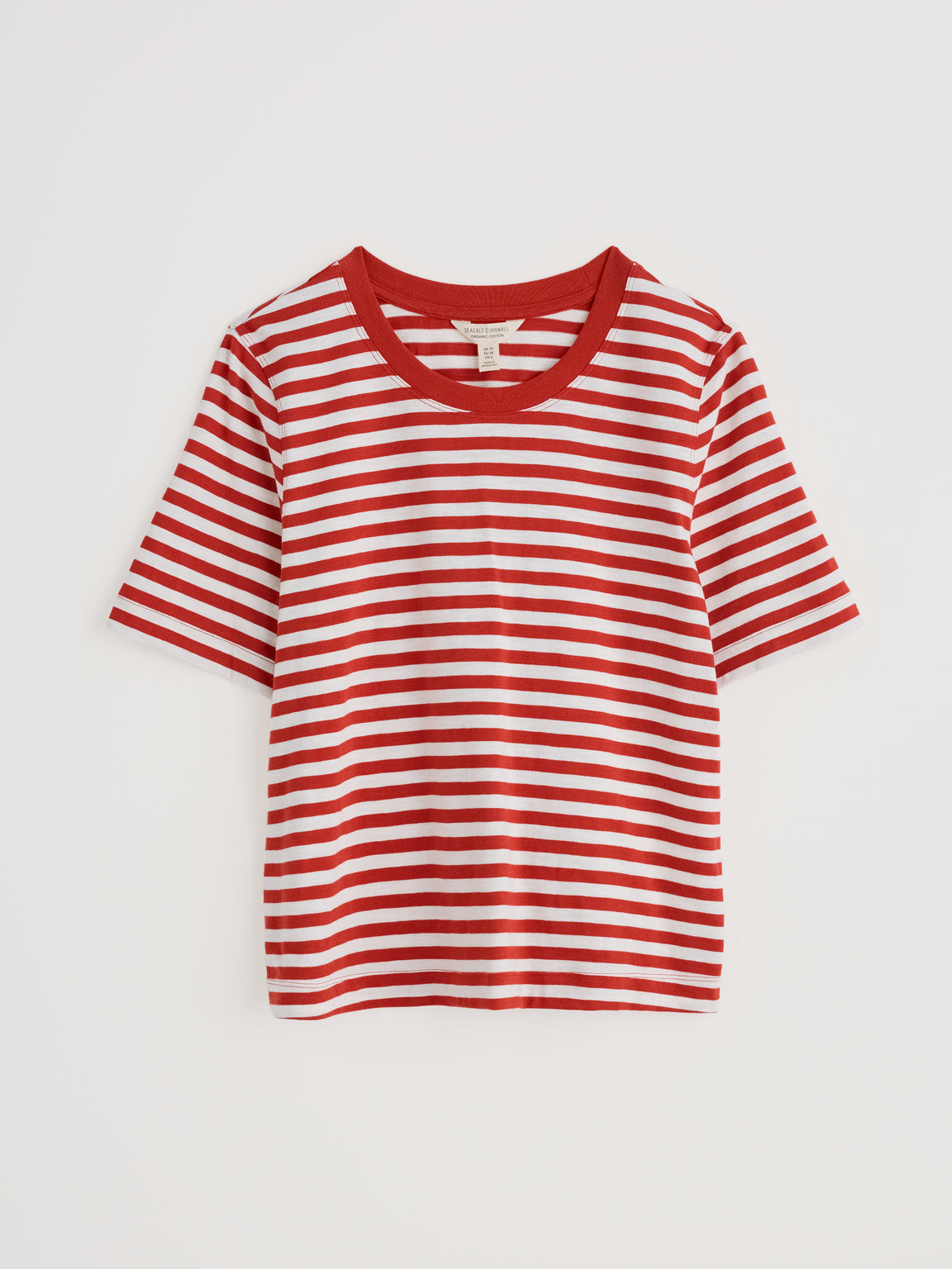 Seasalt Cornwall - ‘Copseland’ T Shirt - Mini Cornish Chalk Dark Cinnamon