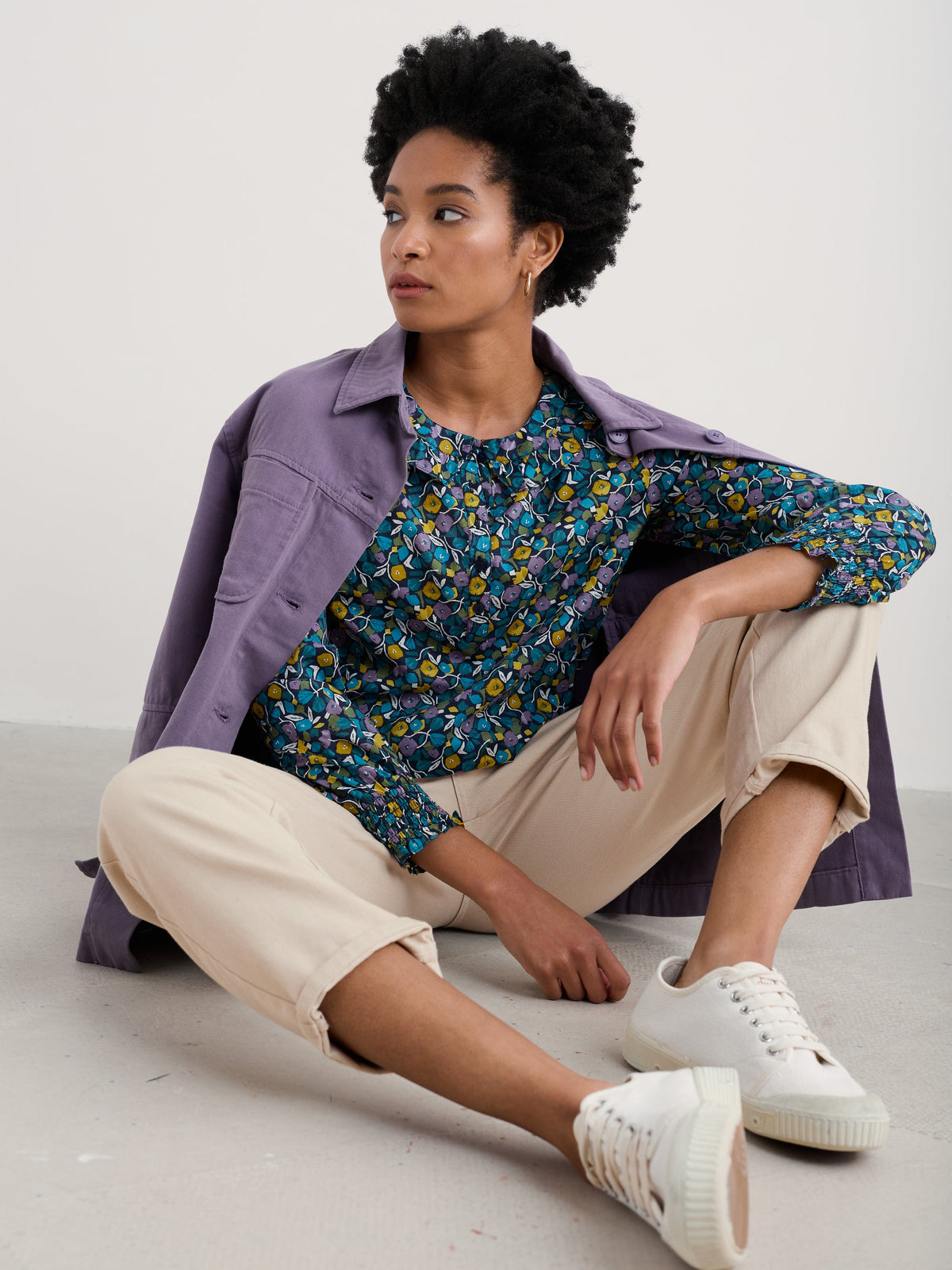 Seasalt Cornwall - ‘Last Leaf’ Top - Zennor Blooms Maritime