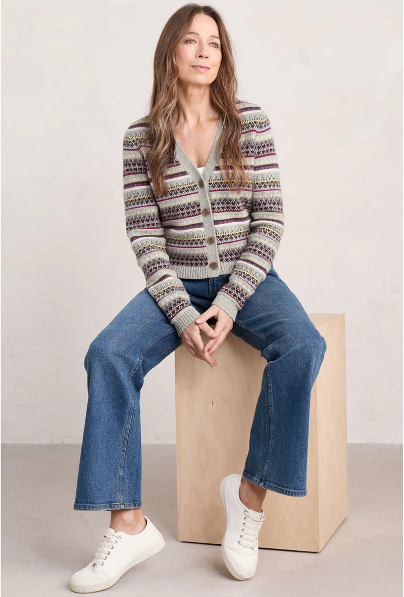 Seasalt Cornwall ‘Lamorna Lane’ Cardigan - Hemmick Aran Multi