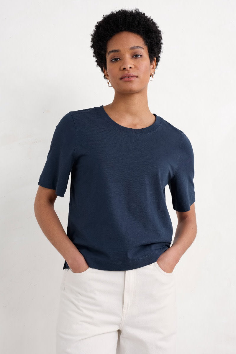 Seasalt Cornwall - Copseland Organic Cotton T-Shirt - Maritime