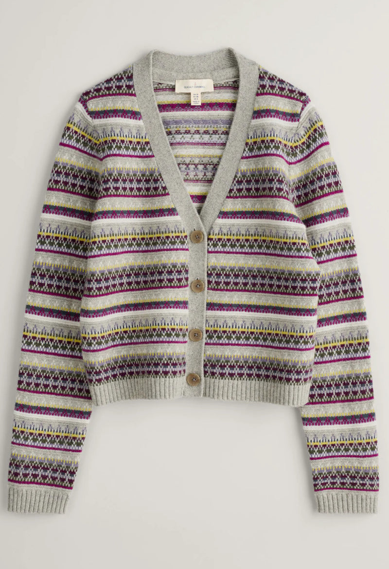 Seasalt Cornwall ‘Lamorna Lane’ Cardigan - Hemmick Aran Multi