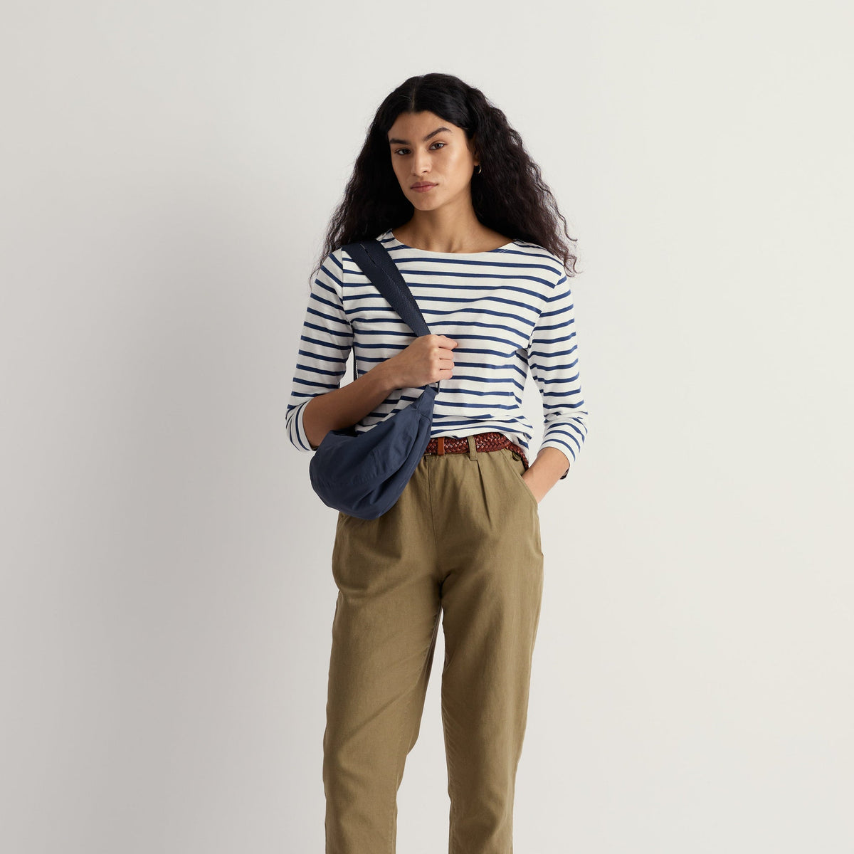 Seasalt Cornwall - Sailor 3/4 Sleeve Top in GOTS-Certified Organic Cotton Jersey