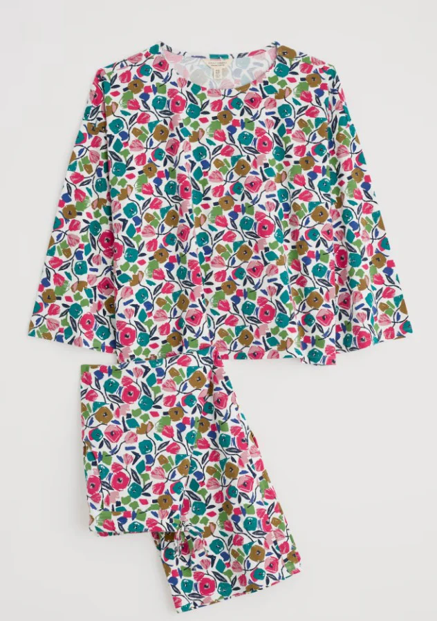 Seasalt Cornwall - ‘Tree Shadow’ PJ Pyjamas - Zennor Blooms Mix