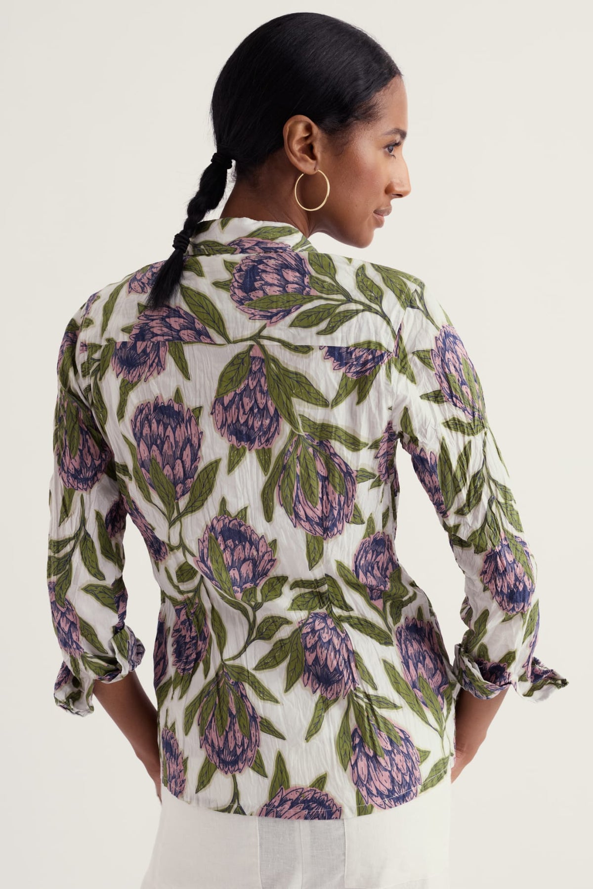 Seasalt Cornwall - Organic Cotton Larissa Shirt - Proteas Chalk