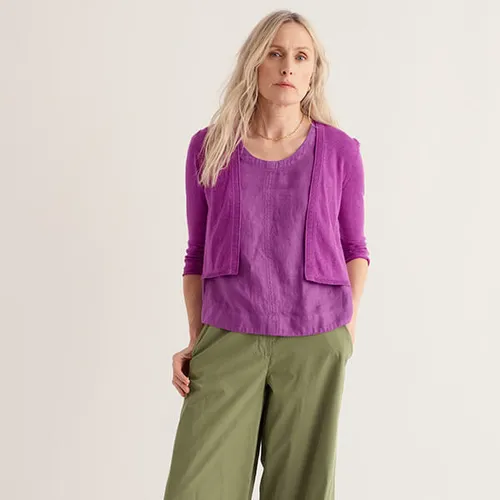 Seasalt Cornwall - Vanessa - Knitted Cardigan in GOTS-Certified Organic Cotton