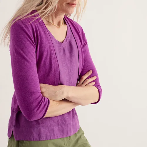 Seasalt Cornwall - Vanessa - Knitted Cardigan in GOTS-Certified Organic Cotton