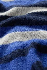 Seasalt Cornwall - ‘Painter’ Striped Mohair Blend Knit Vest Waistcoat - Caravannel Ink Mix