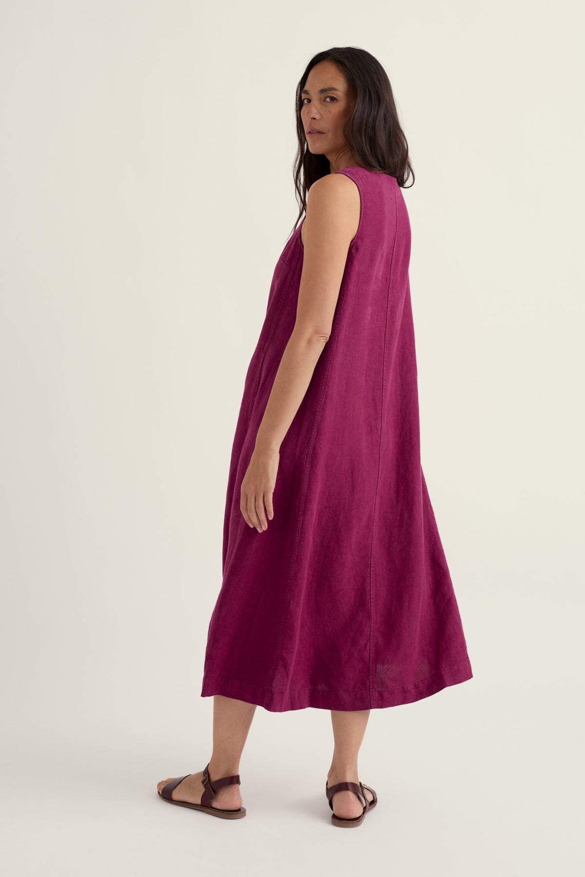 Seasalt Cornwall - Cresting Waves - Sleeveless Linen Dress
