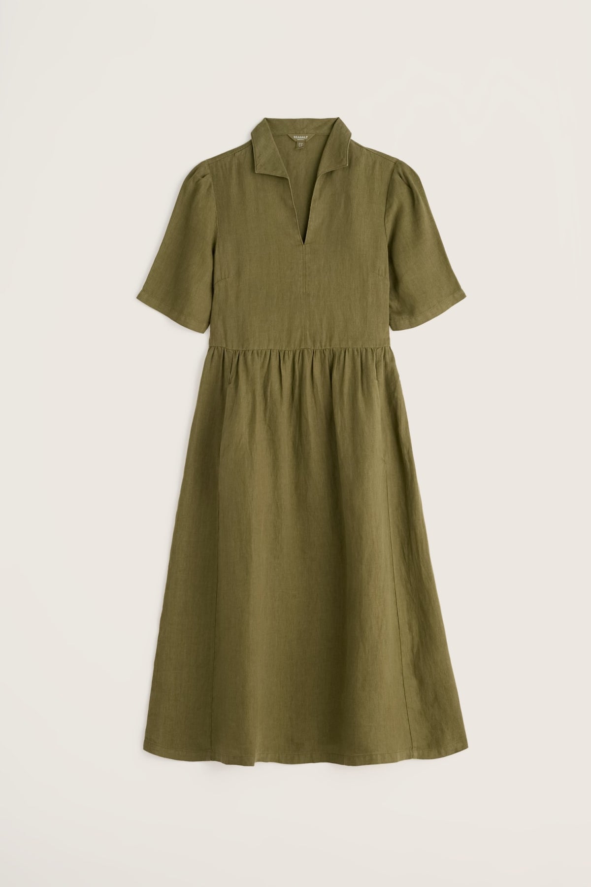 Seasalt Cornwall - Fen Violet - Linen Midi Dress - Creek