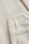 Seasalt Cornwall ‘Barnes’ Crops - Ecru Twill Slub