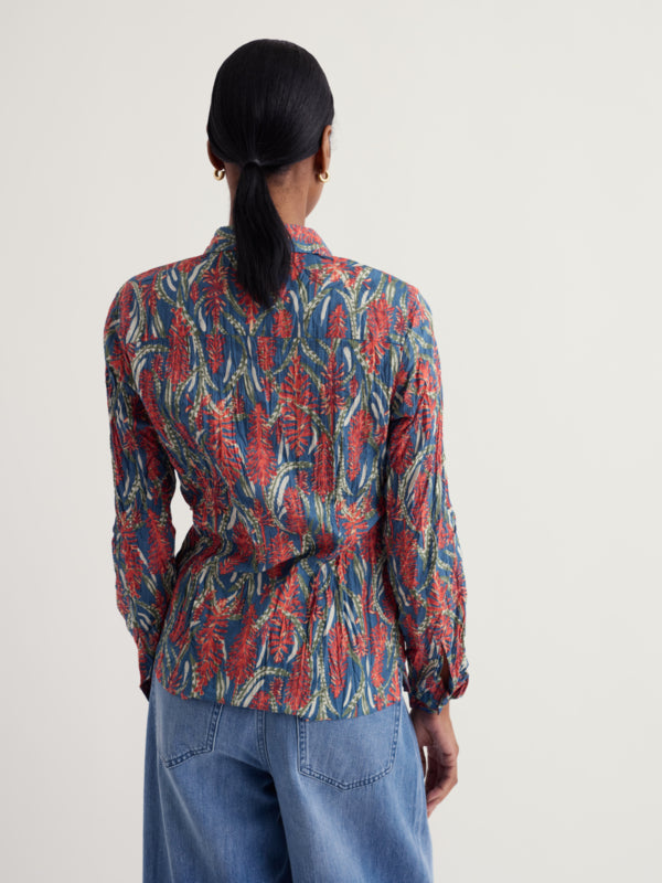 Seasalt Cornwall - Organic Cotton Larissa Shirt - Red Hot Poker Dusk