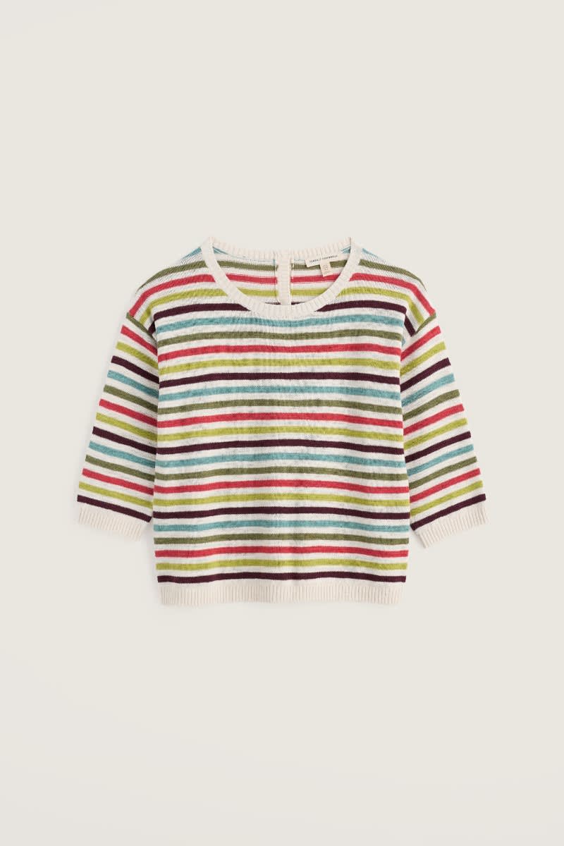 Seasalt Cornwall - Knavock - Striped Jumper Made With Linen & Organic Cotton