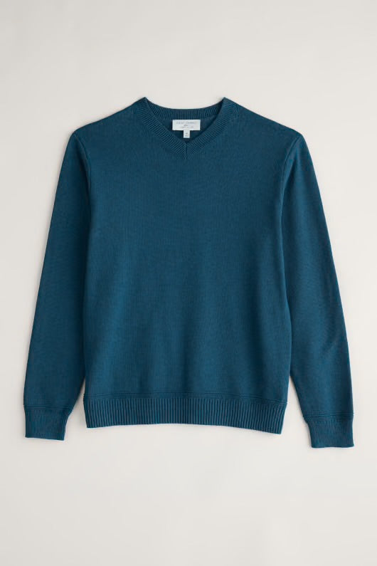 Seasalt Cornwall Men's ‘Mainbrace’ Jumper - Ocean Drift