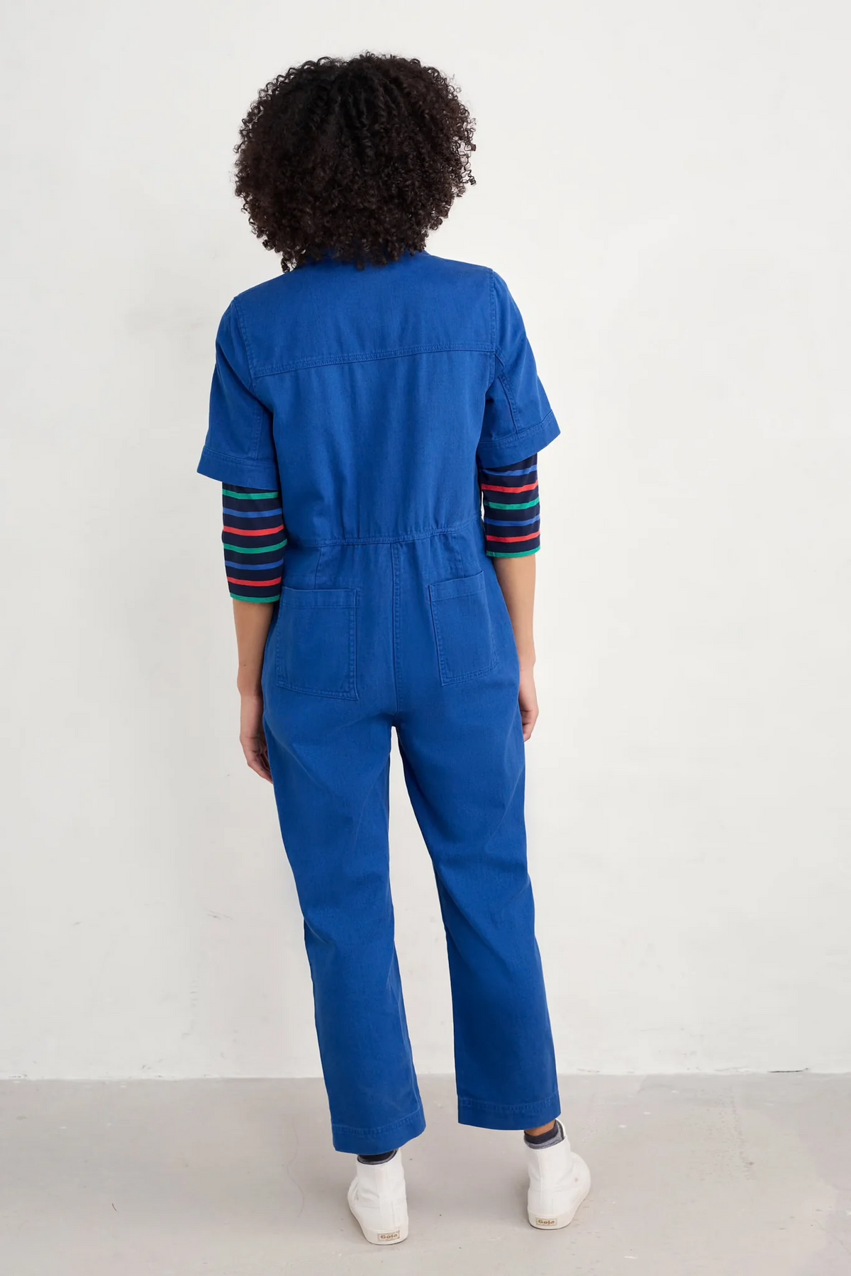 Seasalt Cornwall - ‘Clear Water’ Linen /Cotton Jumpsuit - Ink