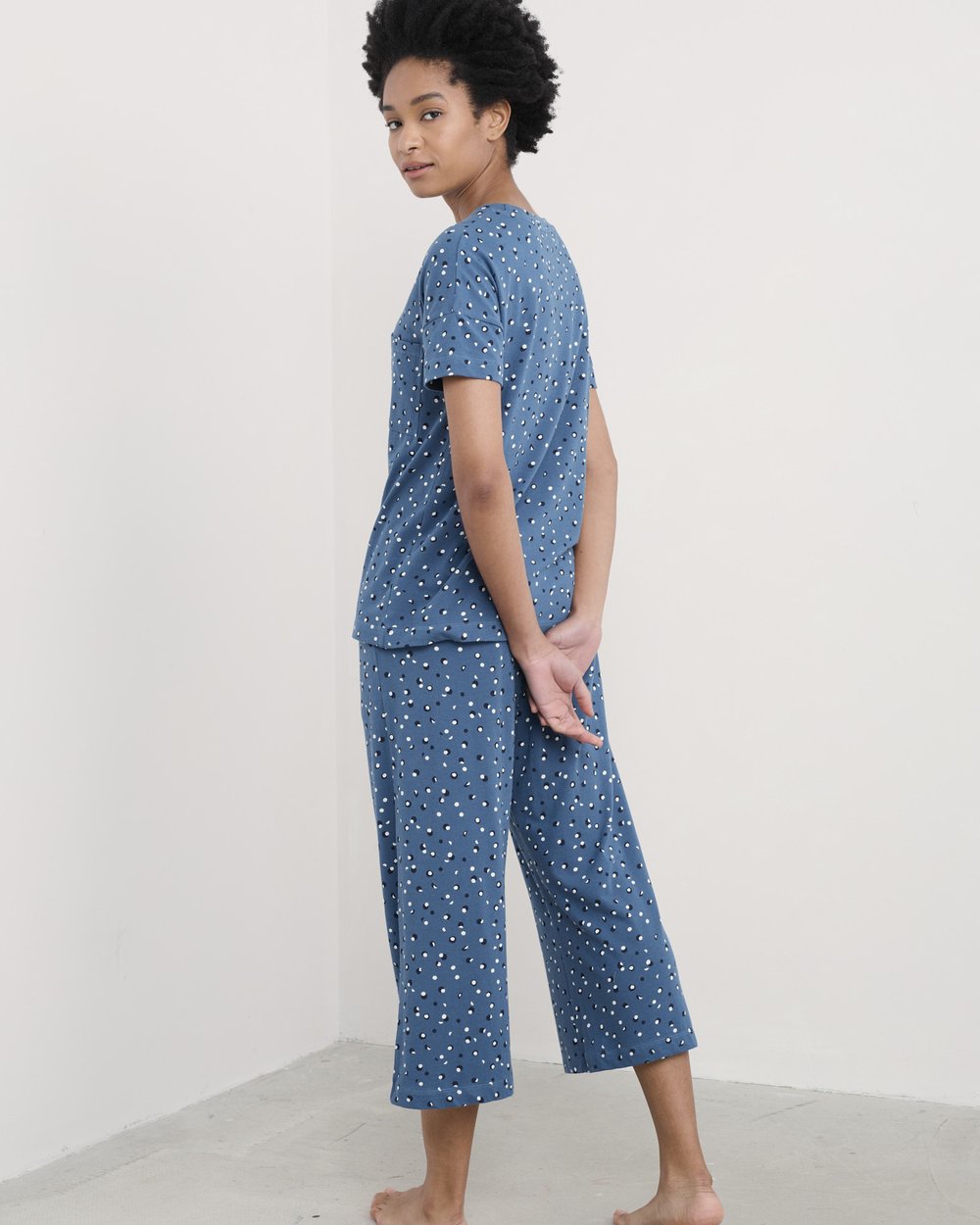 Seasalt Cornwall - ‘Moonlight’ PJ Pyjamas - Abstract Spot Sailor