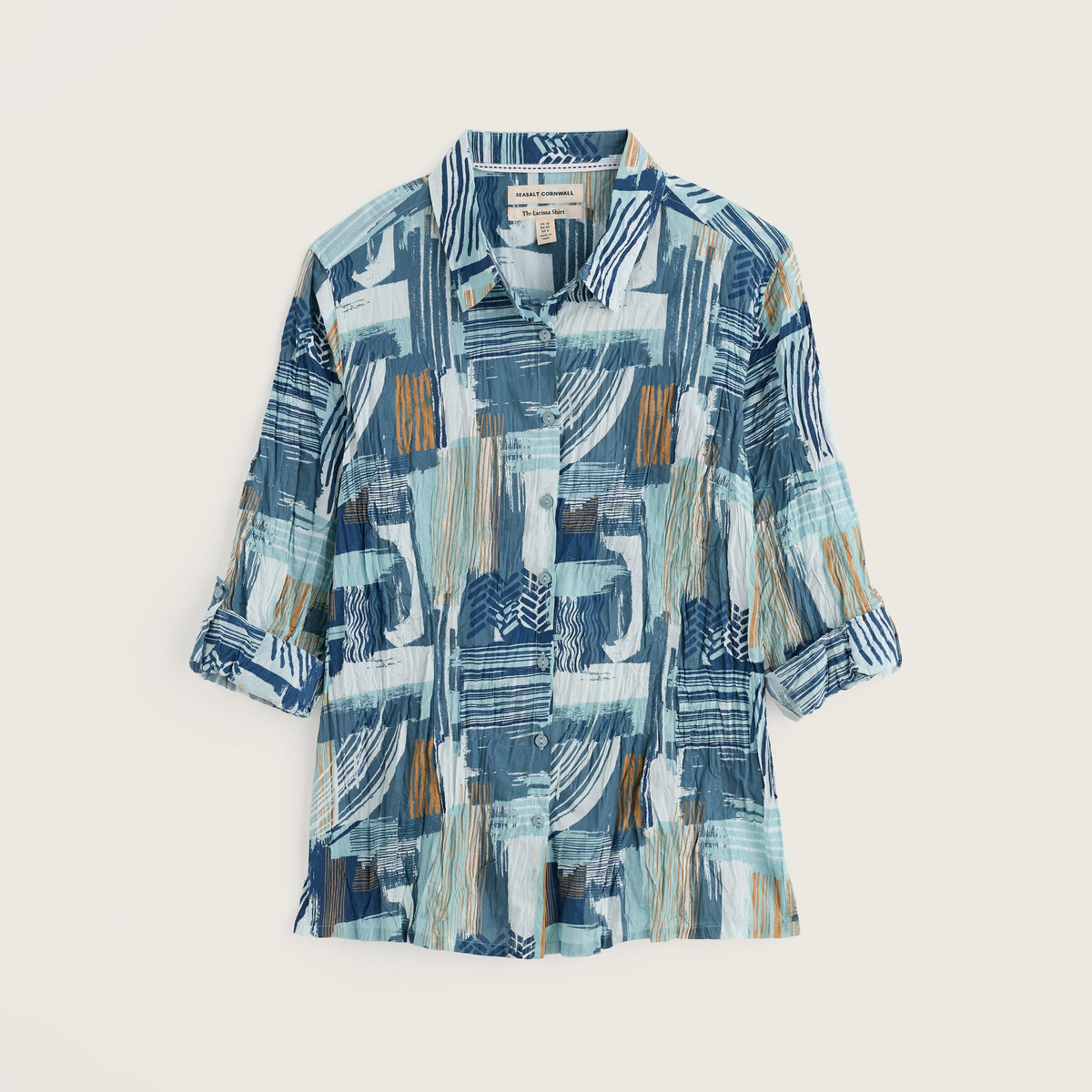 Seasalt Cornwall - Organic Cotton Larissa Shirt - Aerial Marks Reflection