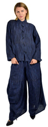 Contemporary Jacket Pant Set - Blue