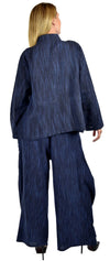 Contemporary Jacket Pant Set - Blue