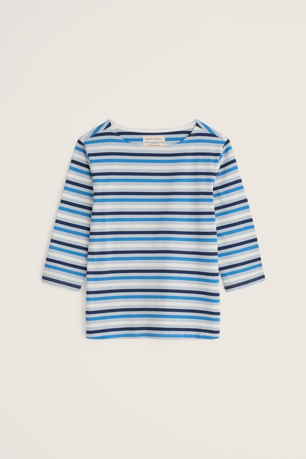 Seasalt Cornwall - Sailor 3/4 Sleeve Top in GOTS-Certified Organic Cotton Jersey