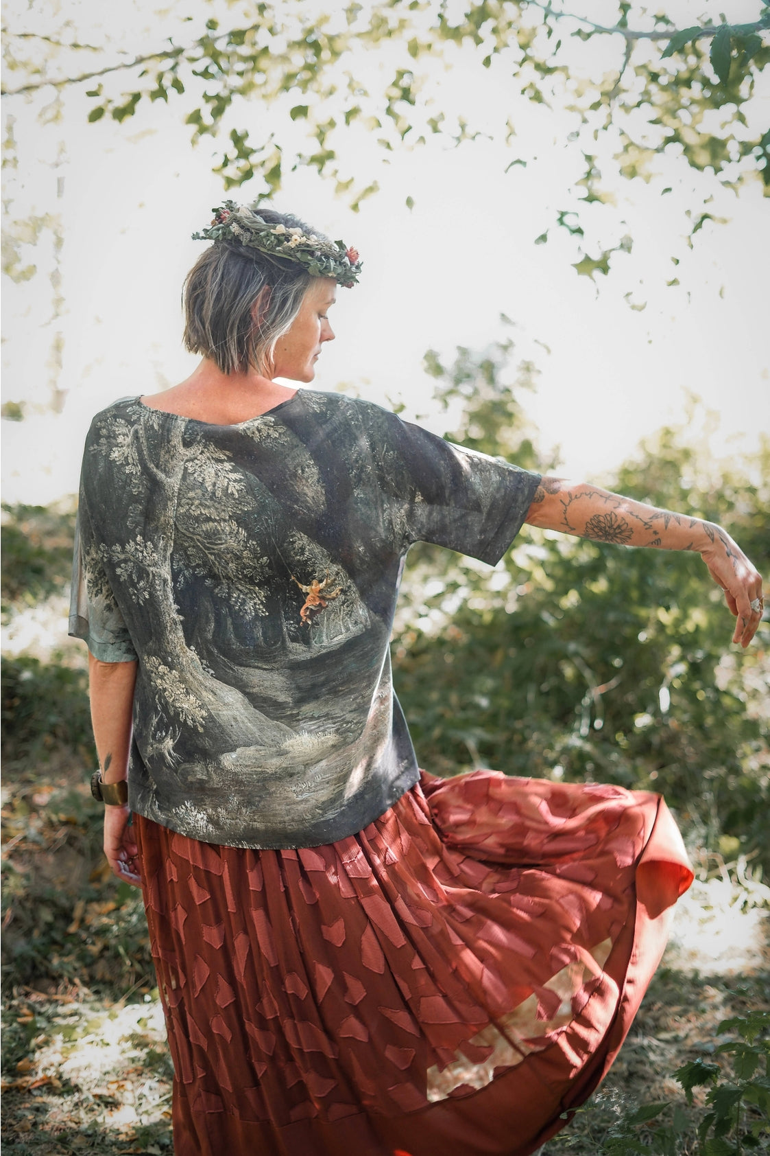 Market Of Stars - ‘Castles in the Air’ Tee Luxe Print Tunic Shirt
