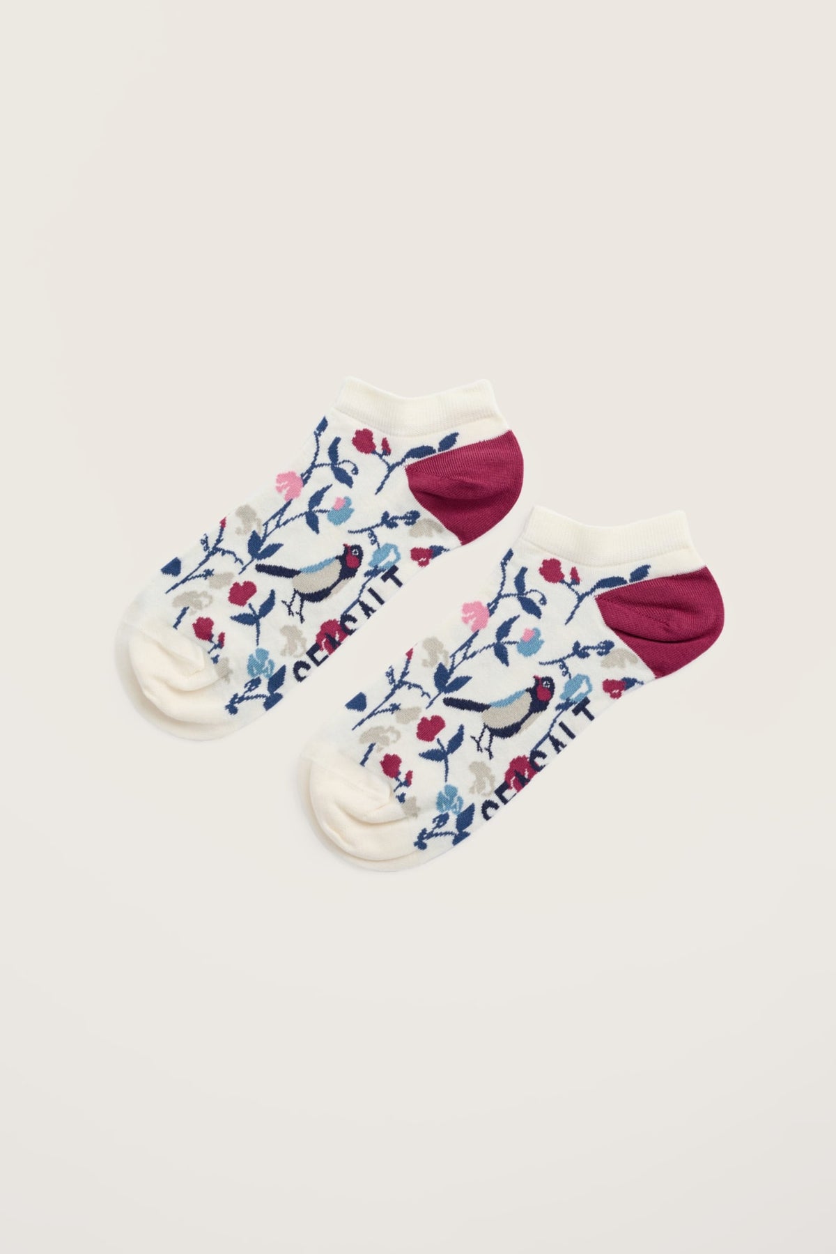 Seasalt Cornwall - Women's Bamboo Arty Trainer Socks - Hares Leap Seascape
