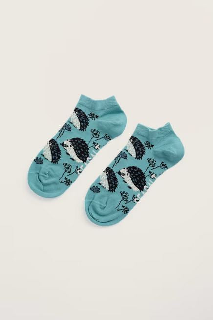 Seasalt Cornwall - Women's Bamboo Arty Trainer Socks - Hares Leap Seascape