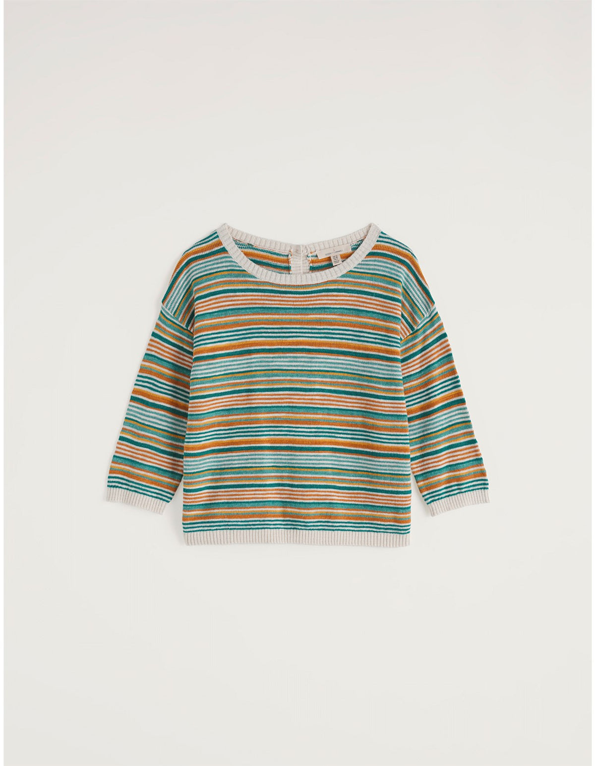 Seasalt Cornwall - Knavock - Striped Jumper Made With Linen & Organic Cotton - Dittany Amber Multi