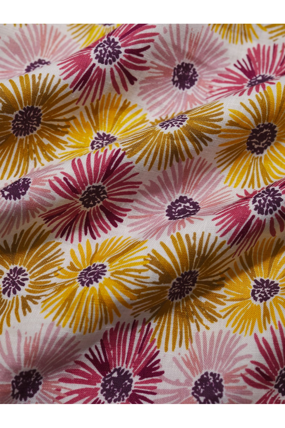 Seasalt Cornwall - Colour Study - Linen Top - Painted Asters Chalk
