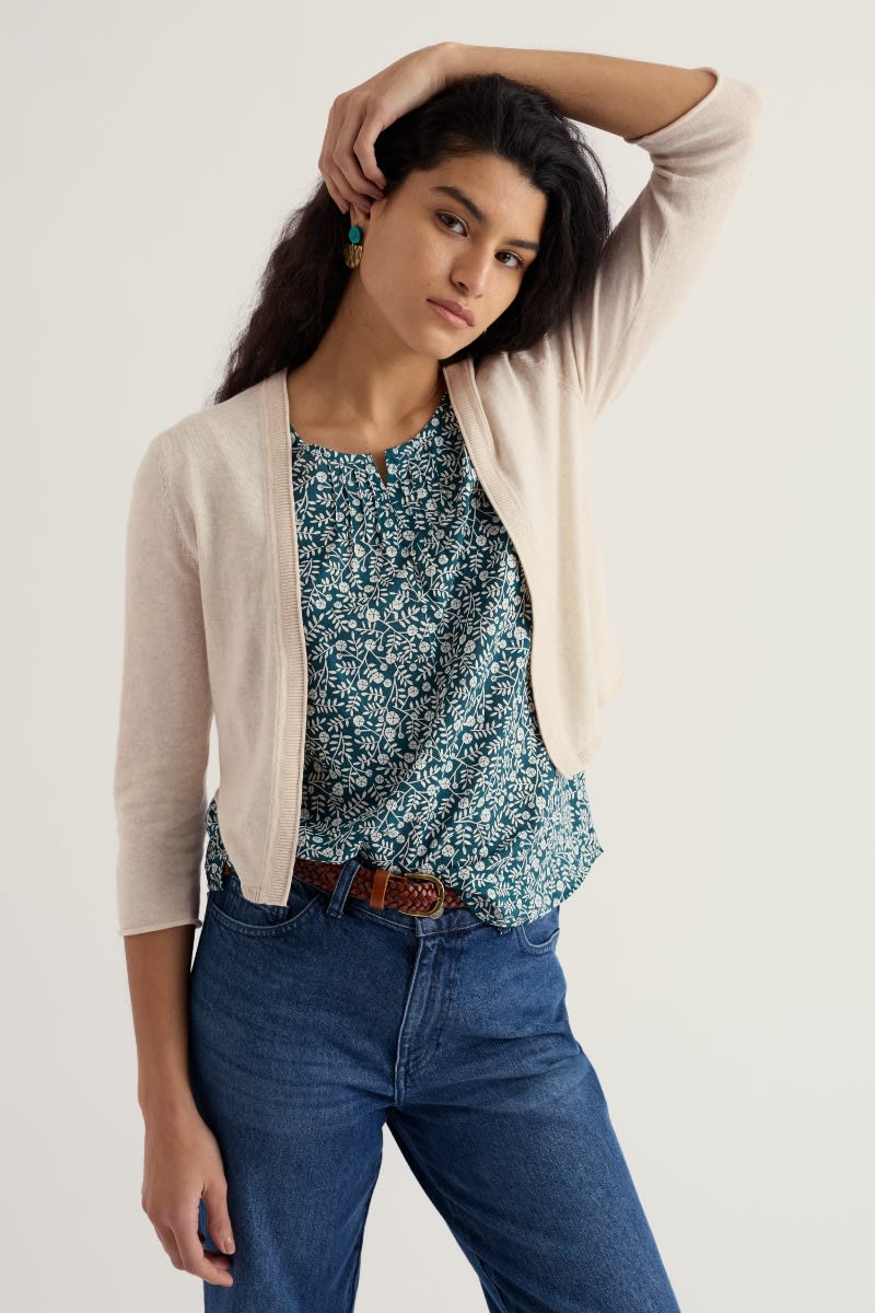 Seasalt Cornwall - Vanessa - Knitted Cardigan in GOTS-Certified Organic Cotton
