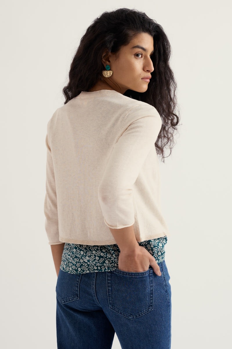 Seasalt Cornwall - Vanessa - Knitted Cardigan in GOTS-Certified Organic Cotton