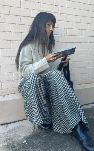 Montaigne - French Linen Culottes - Black Gingham