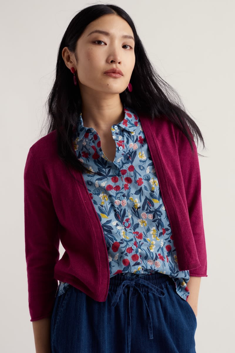 Seasalt Cornwall - Vanessa - Knitted Cardigan in GOTS-Certified Organic Cotton
