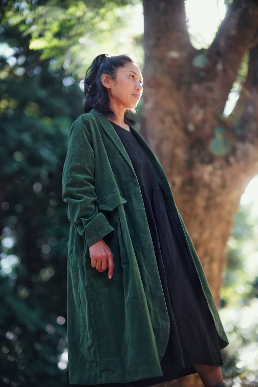 Frederic x Montaigne Pissarro Longline Velvet Coat