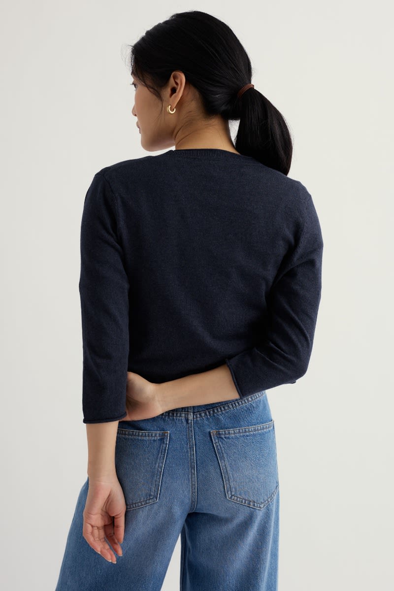 Seasalt Cornwall - Vanessa - Knitted Cardigan in GOTS-Certified Organic Cotton