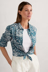 Seasalt Cornwall Larissa Shirt - Helford Birds Ocean Drift