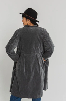 Frederic x Montaigne Pissarro Longline Velvet Coat