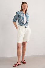 Seasalt Cornwall Larissa Shirt - Helford Birds Ocean Drift