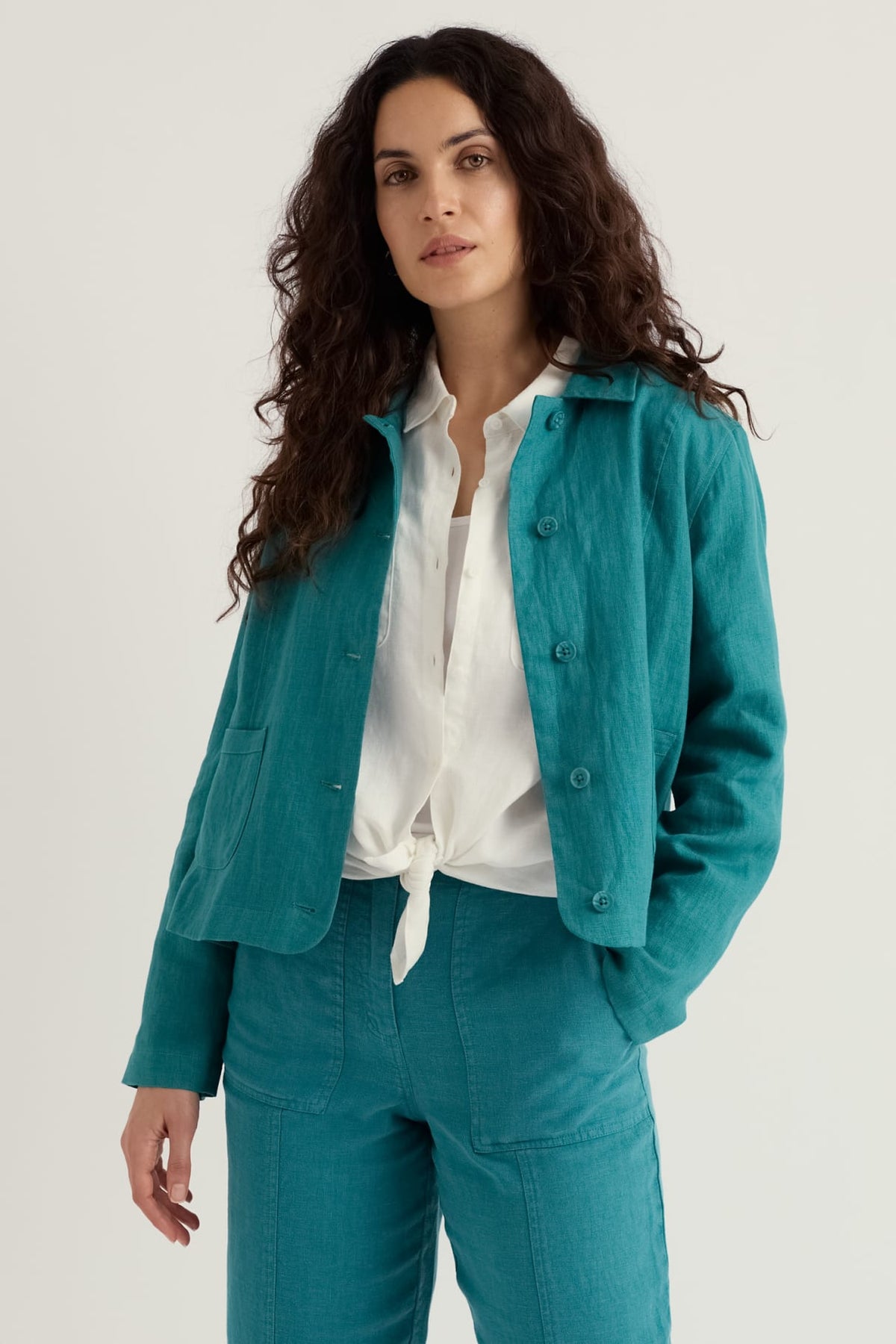 Seasalt Cornwall - Arame - Linen Jacket - Deep Dive