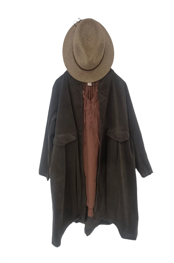 Frederic x Montaigne Pissarro Longline Velvet Coat