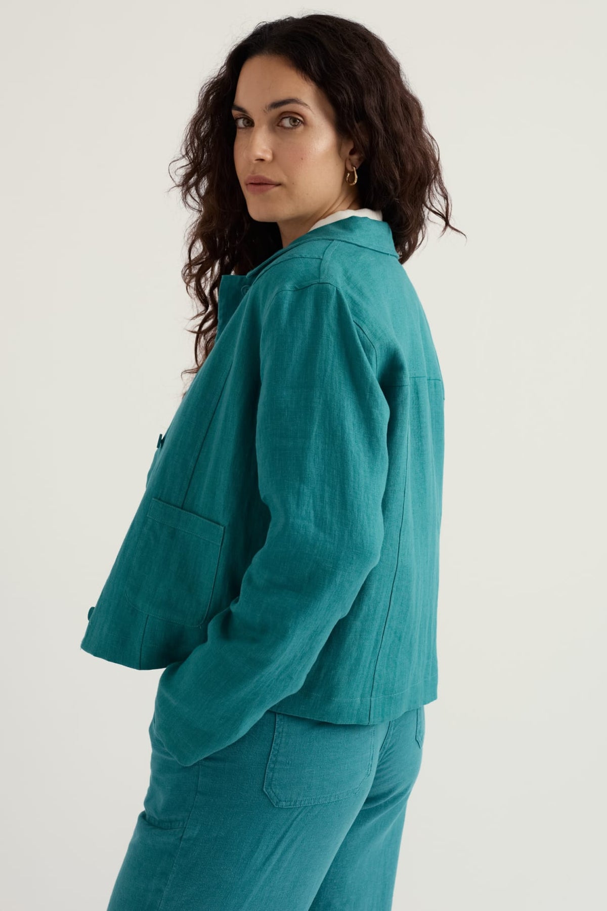 Seasalt Cornwall - Arame - Linen Jacket - Deep Dive