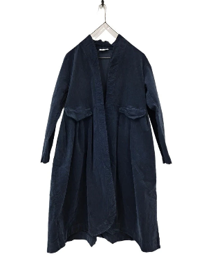 Frederic x Montaigne Pissarro Longline Velvet Coat