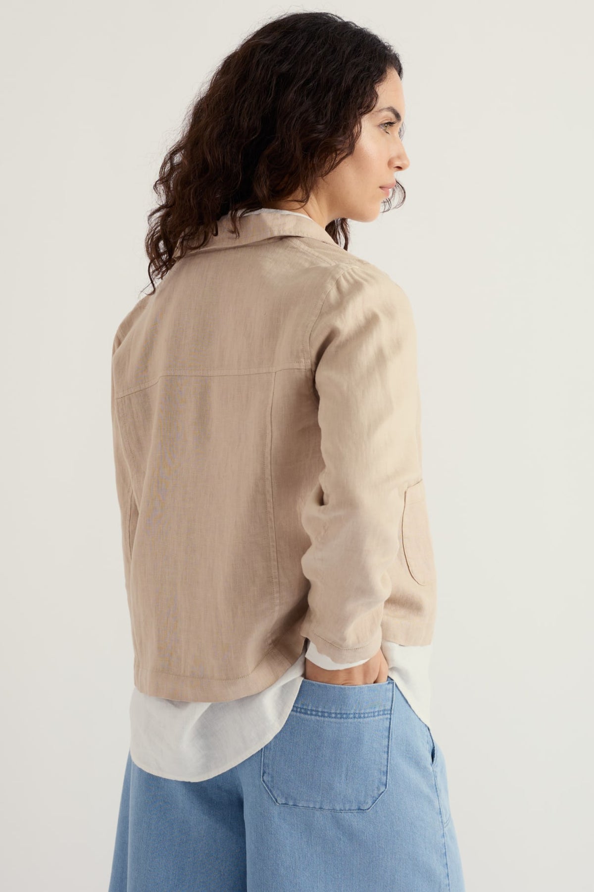 Seasalt Cornwall - Arame - Linen Jacket - Whelk