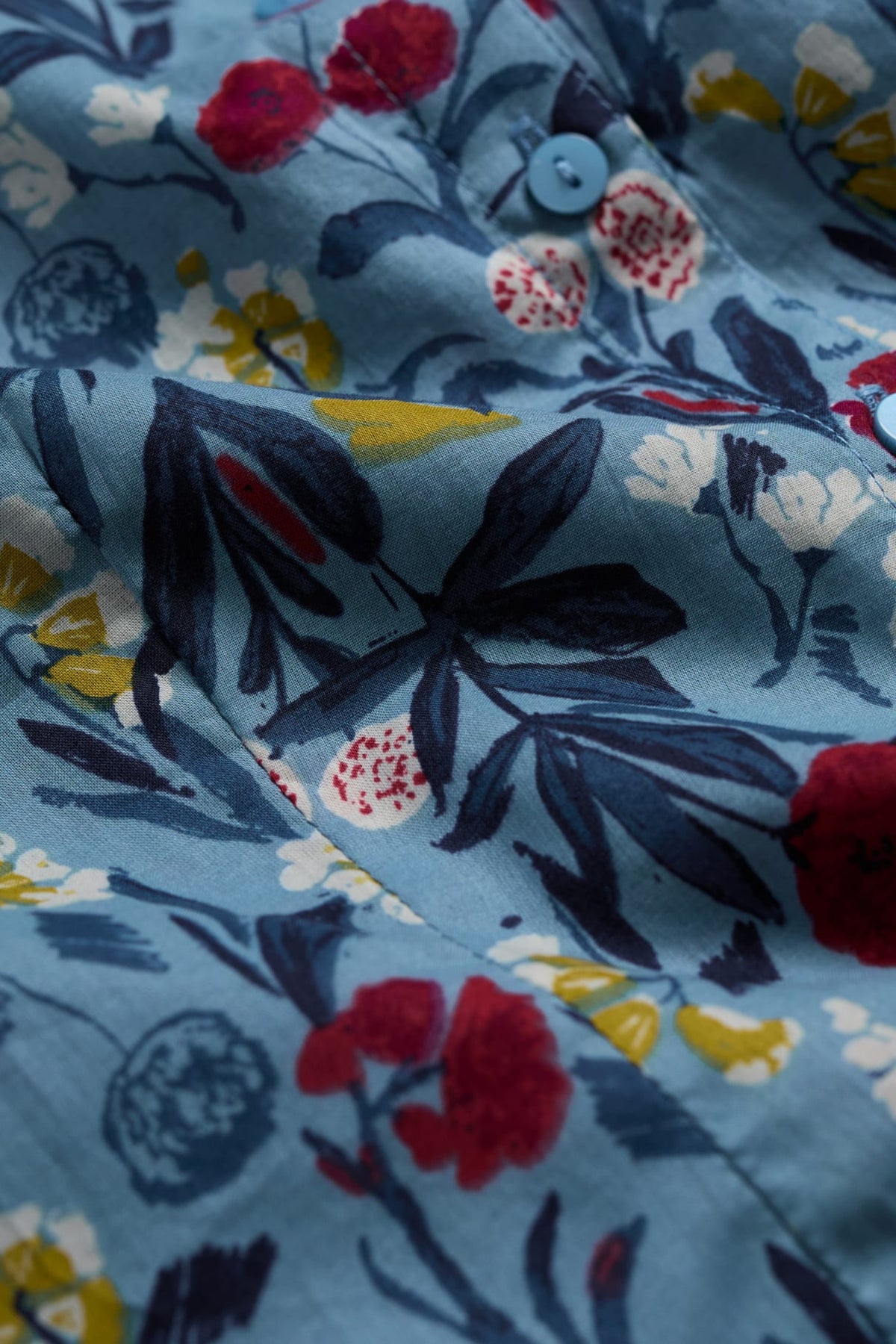 Seasalt Cornwall - Rushmaker - Short Sleeve Shirt - Spring Stems Seascape Mix