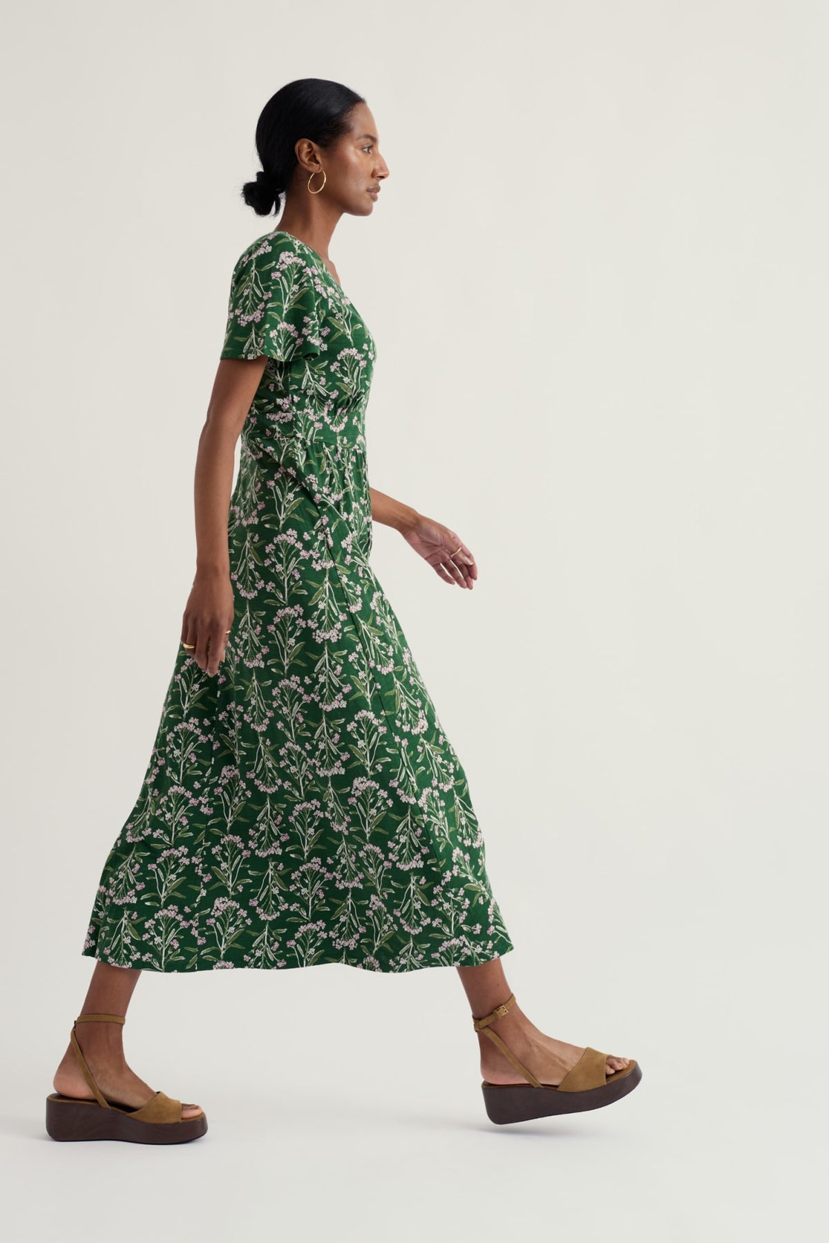 Seasalt Cornwall - Chateaux - Maxi Organic Cotton Dress - Yarrow Study Treetop